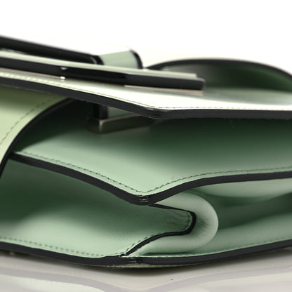 Prada Spazzolato Soft Calfskin Plex Ribbon Bag Acqua 7 of 7