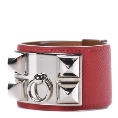 Hermes Epsom Collier de Chien CDC Bracelet S Rouge Casaque 1 of 8