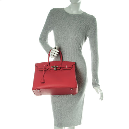 Hermes Epsom Birkin 35 Rouge Garance 2 of 26