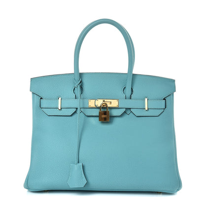 Hermes Togo Birkin 30 Bleu Atoll 1 of 35