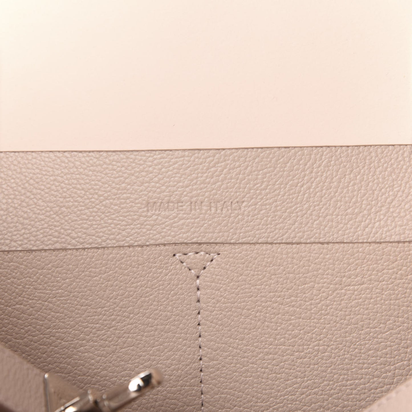 Supple Grained Calfskin Large Open Bar Tote Rose Poudre