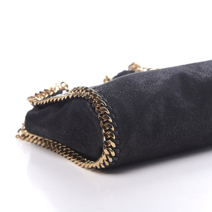 Stella McCartney Shaggy Deer Mini Falabella Fold Over Tote Black 8 of 9