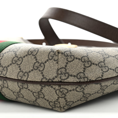 Gucci GG Supreme Monogram Web Small Ophidia Half Moon Hobo Brown 10 of 11