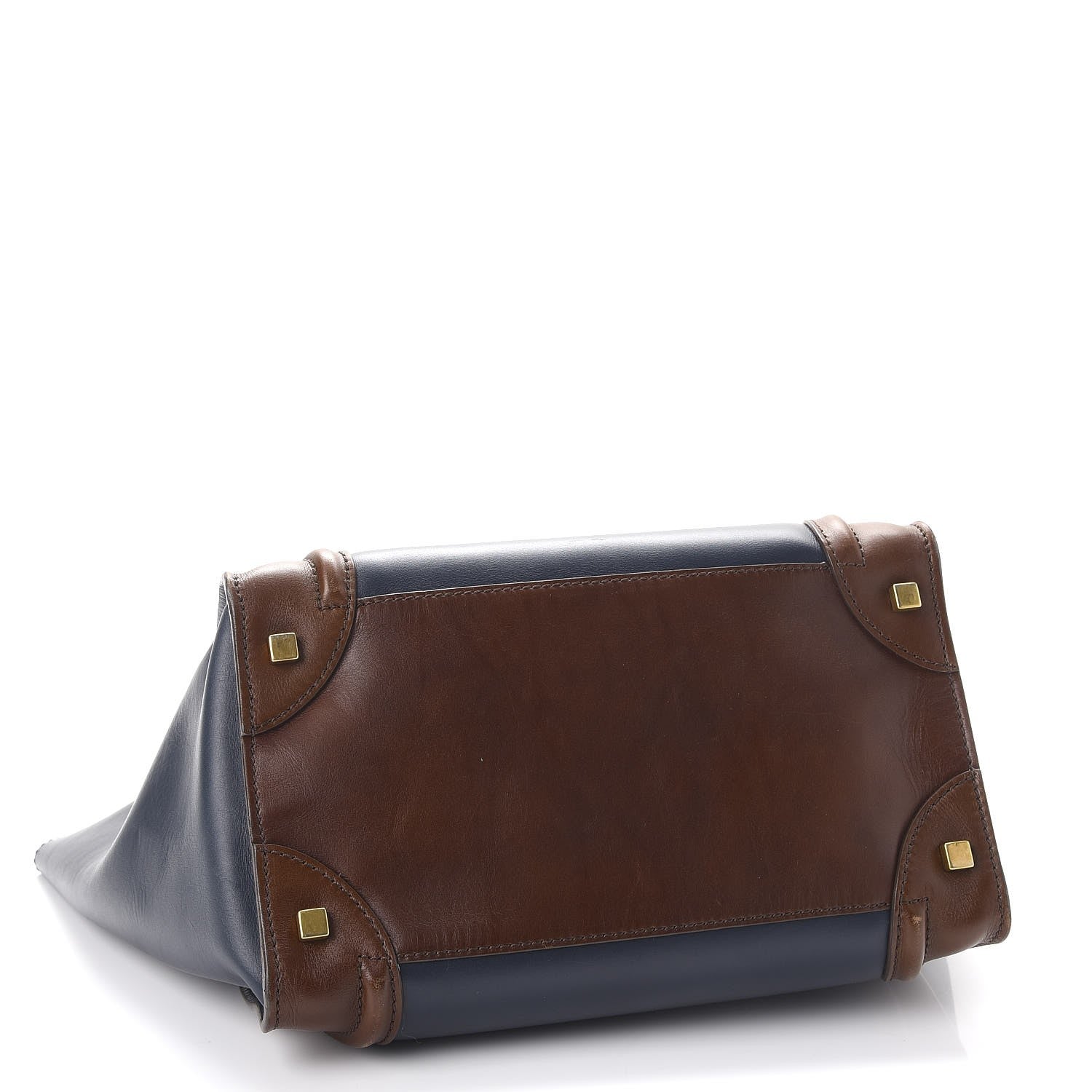 Celine Smooth Calfskin Mini Tri-Color Luggage Navy Blue 4 of 10