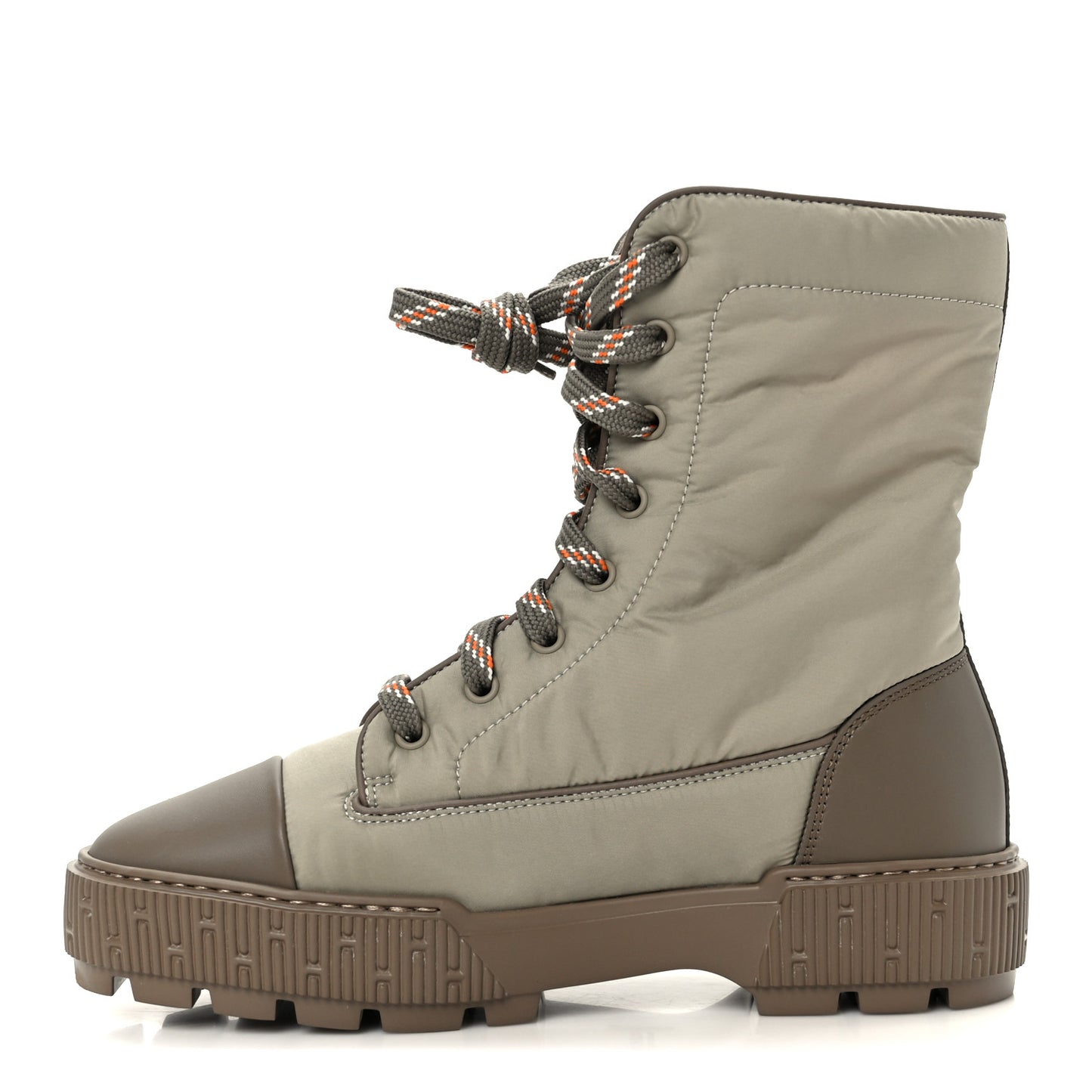 Calfskin Parachute Fresh Ankle Boots 38.5 Etoupe