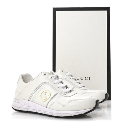 Gucci Calfskin Womens Interlocking G Sneakers 35 White 9 of 9