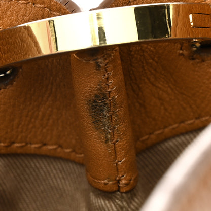 MCM Calfskin Ottomar Monogram Medium Klara Hobo Cognac 12 of 14