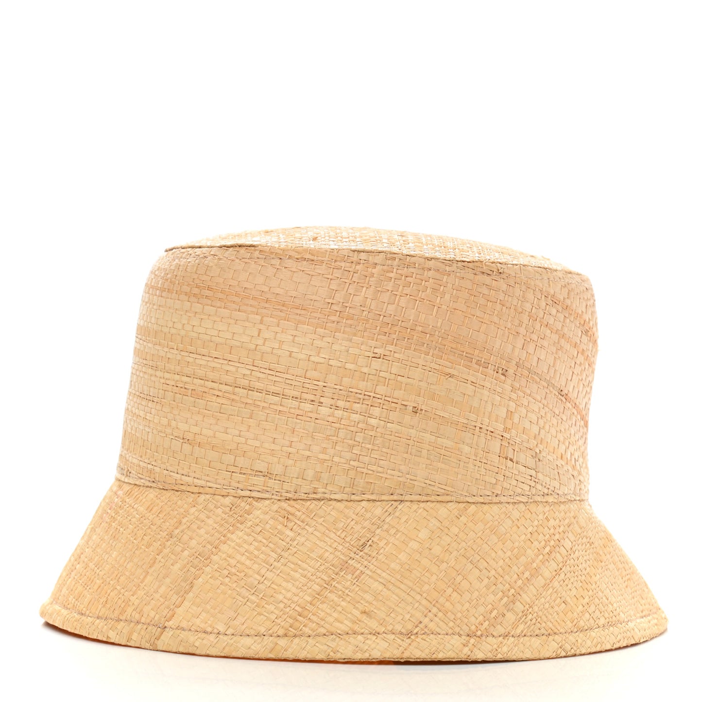 Paglia Metal Triangle Logo Womens Bucket Hat M Naturale Black