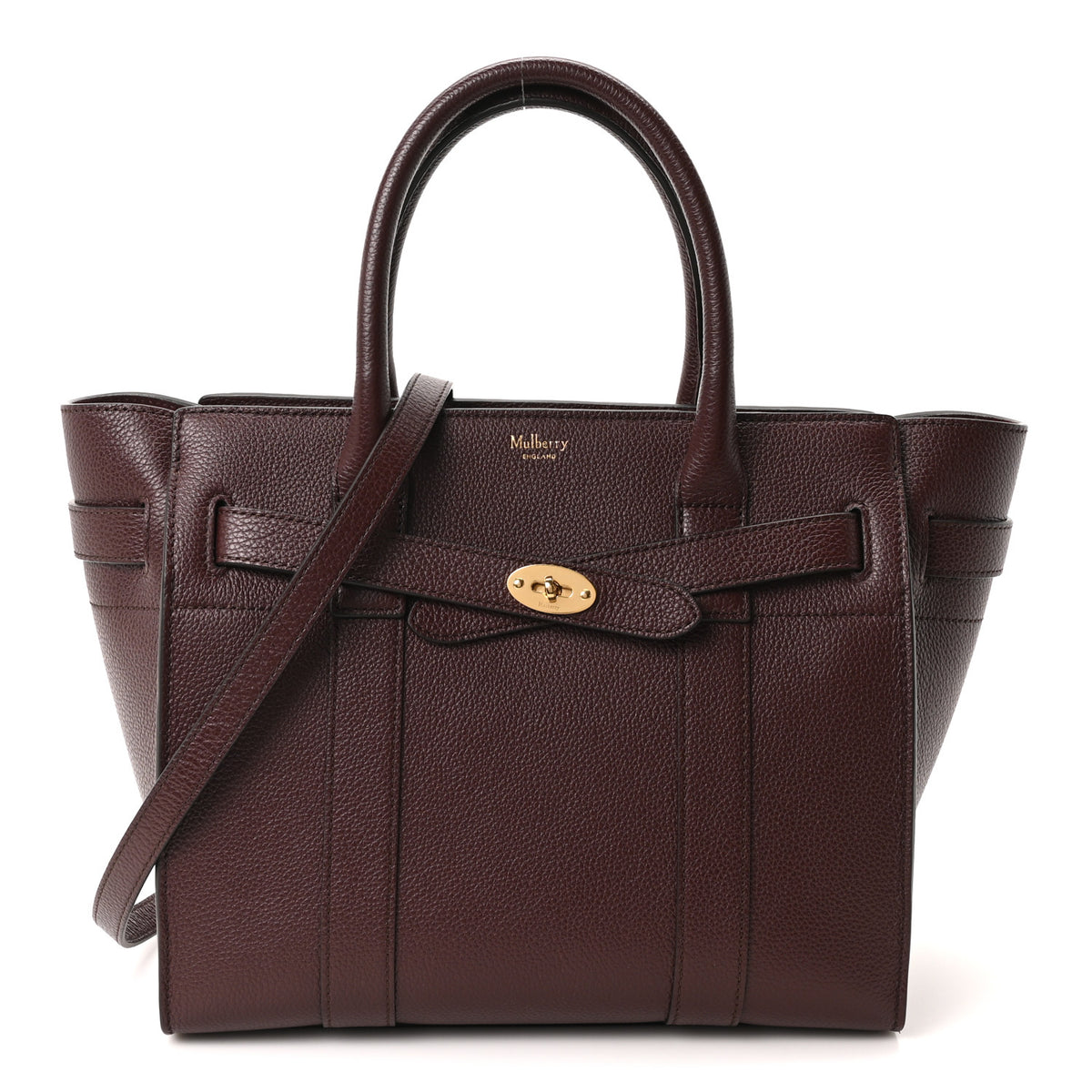 Mulberry Small Classic Grain Small Zipped Bayswater Oxblood 1 of 9