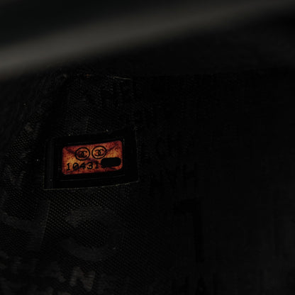 Chanel Lambskin Embossed Lax Wallet On Chain WOC Black 8 of 8