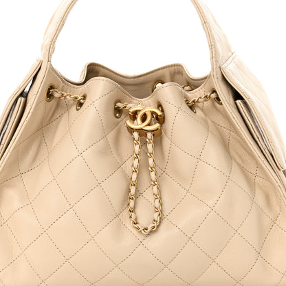 Chanel Caviar Quilted Small Chanel 25 Handbag Beige 7 of 9