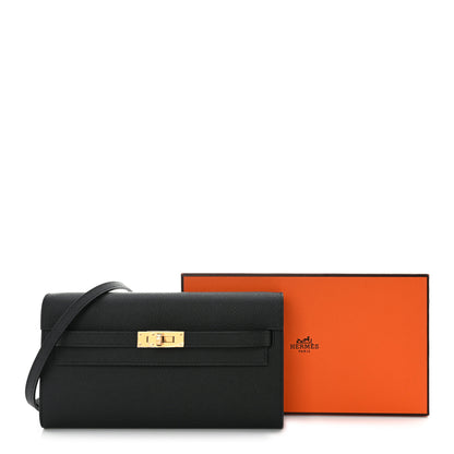 Hermes Epsom Kelly Wallet To Go Black 11 of 11