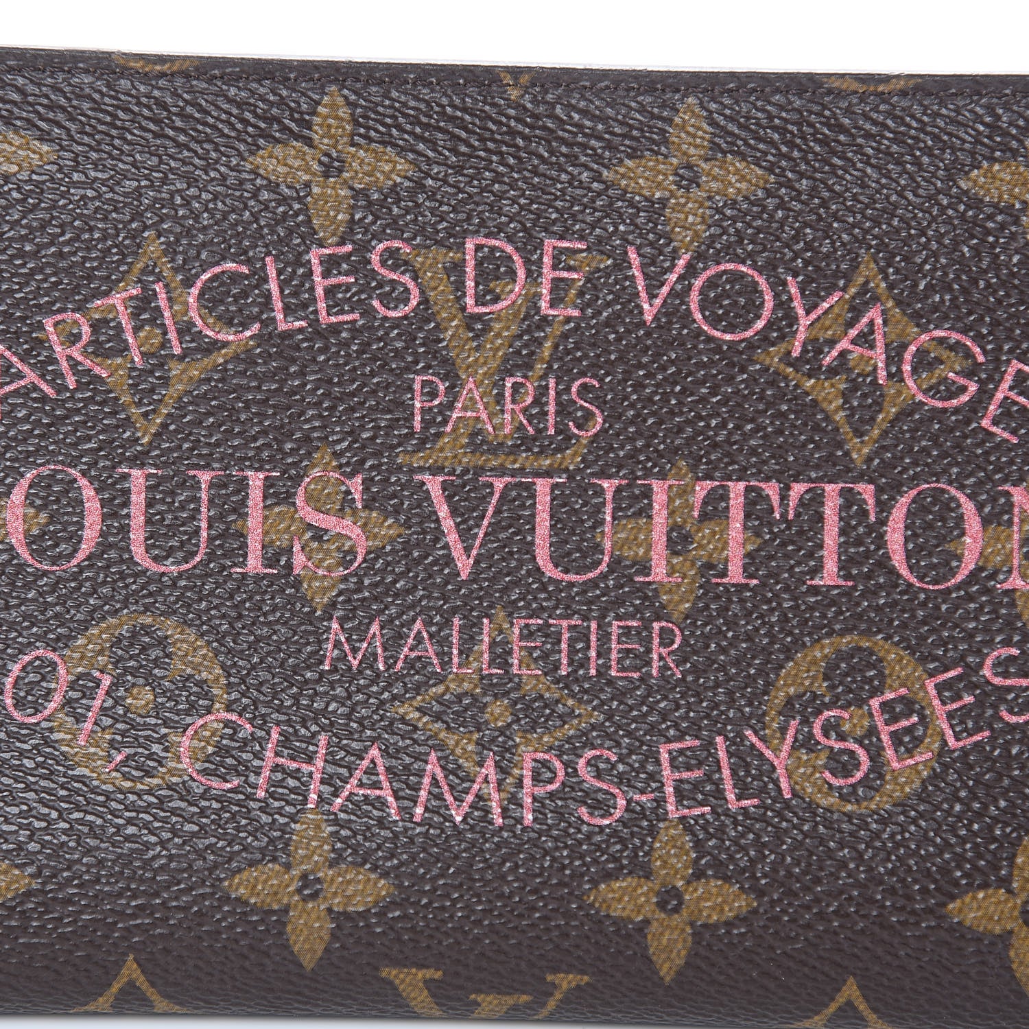 Louis Vuitton Monogram Articles de Voyage Ikat Insolite Wallet Rose Velours 7 of 11