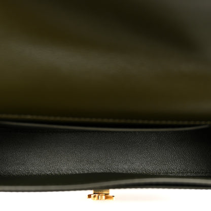Saint Laurent Patent Calfskin Mini Voltaire Shoulder Bag Dark Vineyard Green 5 of 9