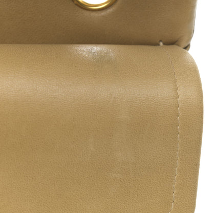 Chanel Lambskin Quilted Medium Double Flap Beige 14 of 14