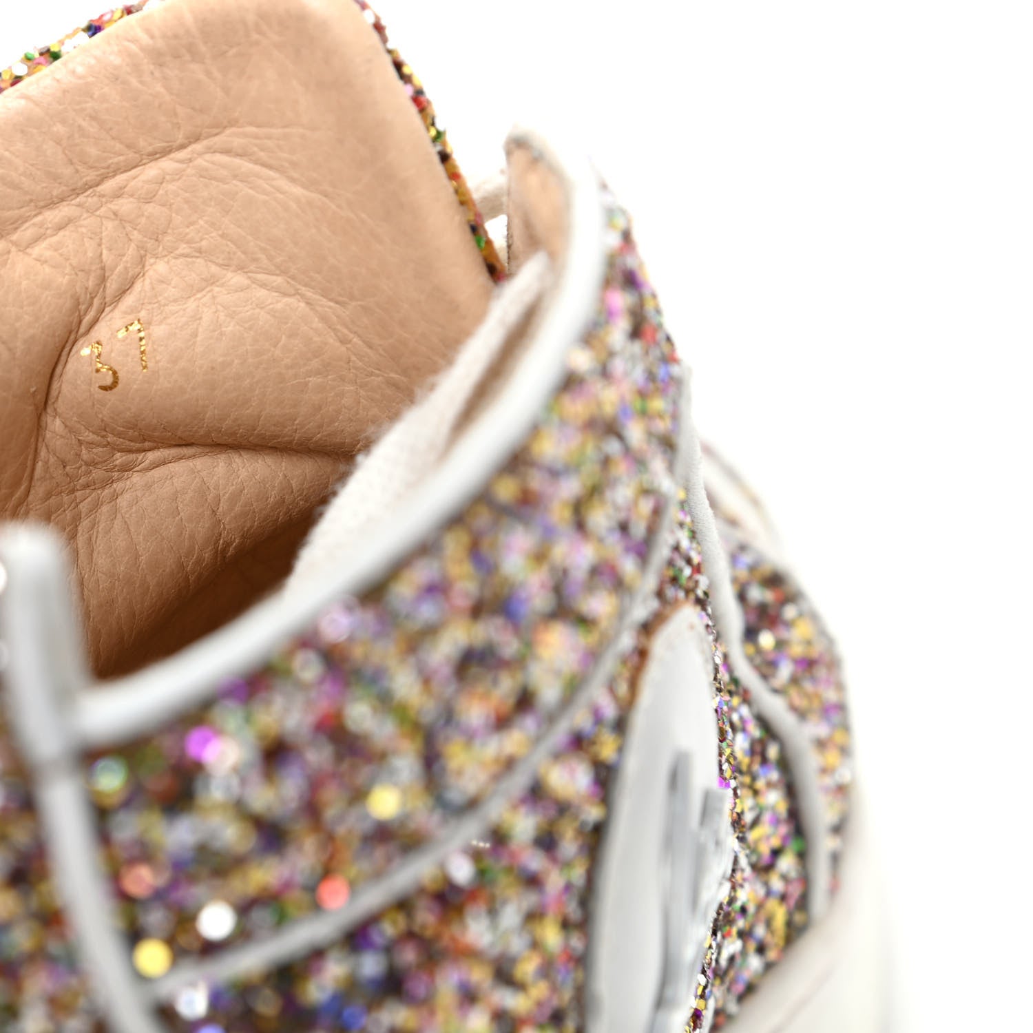 Christian Louboutin Glitter Nappa Rantus Orlato Sneakers 37 Multicolor 10 of 10