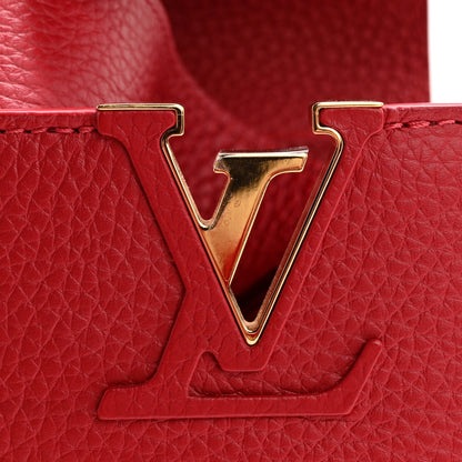 Louis Vuitton Taurillon Mini Capucines Scarlet 10 of 11