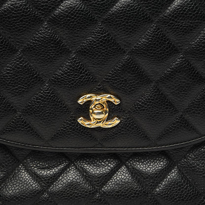 Chanel Caviar Quilted Flap Shoulder Bag Black 12 of 12