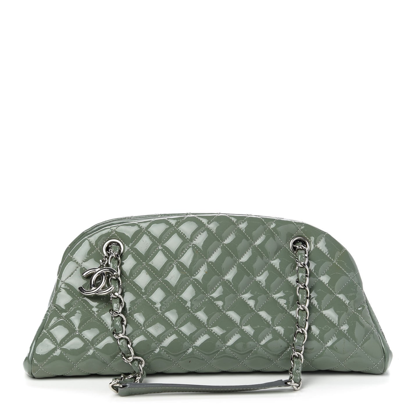 Patent Quilted Medium Just Mademoiselle Green