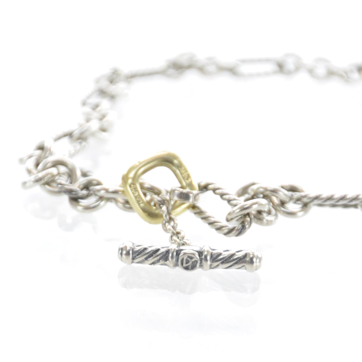David Yurman Sterling Silver Cable Classics Figaro Chain Necklace 3 of 4