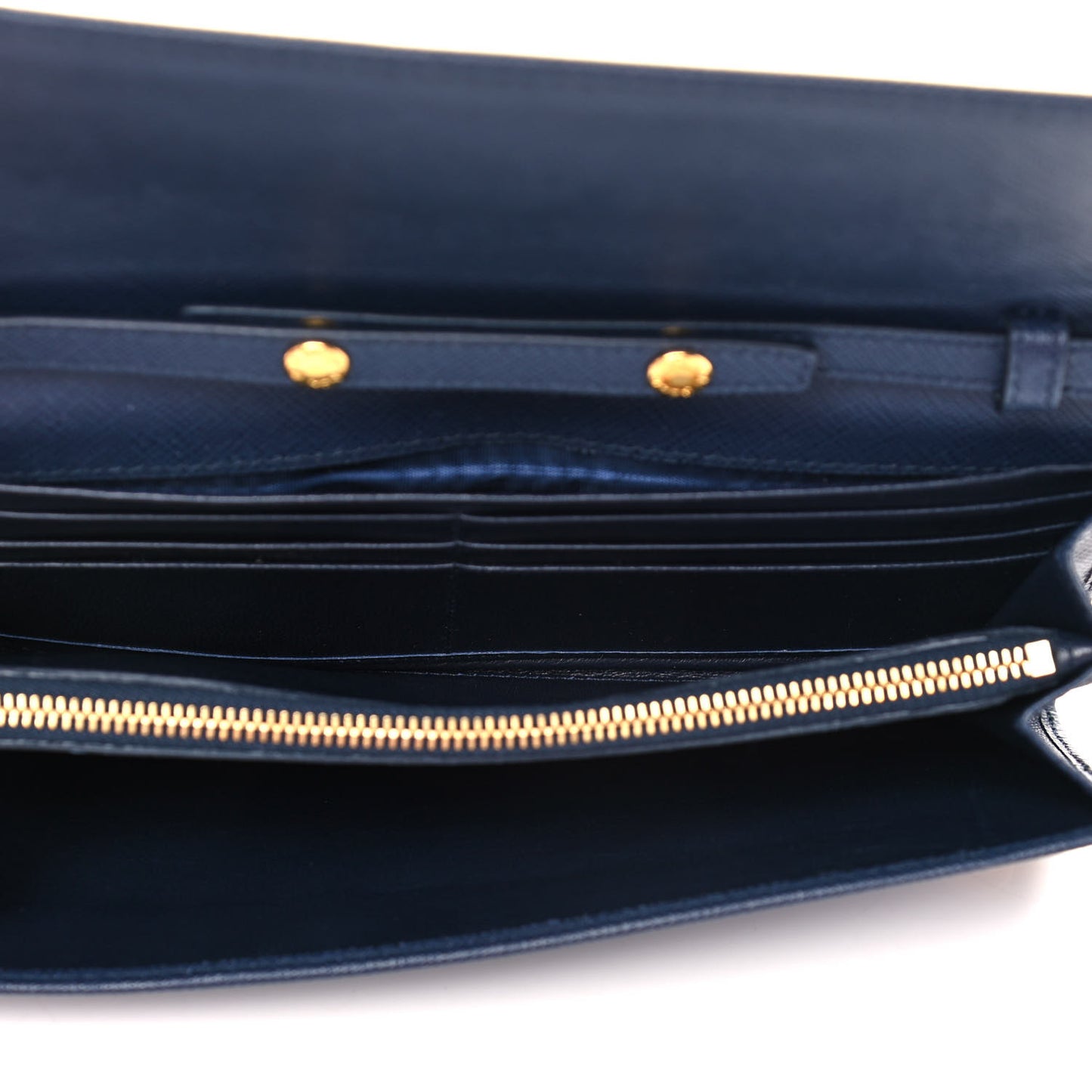 Saffiano Metal Oro Chain Wallet Baltico
