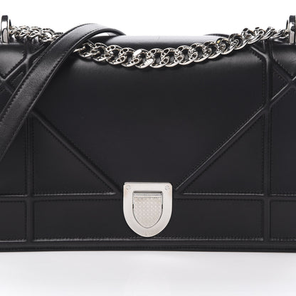 Christian Dior Lambskin Medium Diorama Flap Bag Black 9 of 17