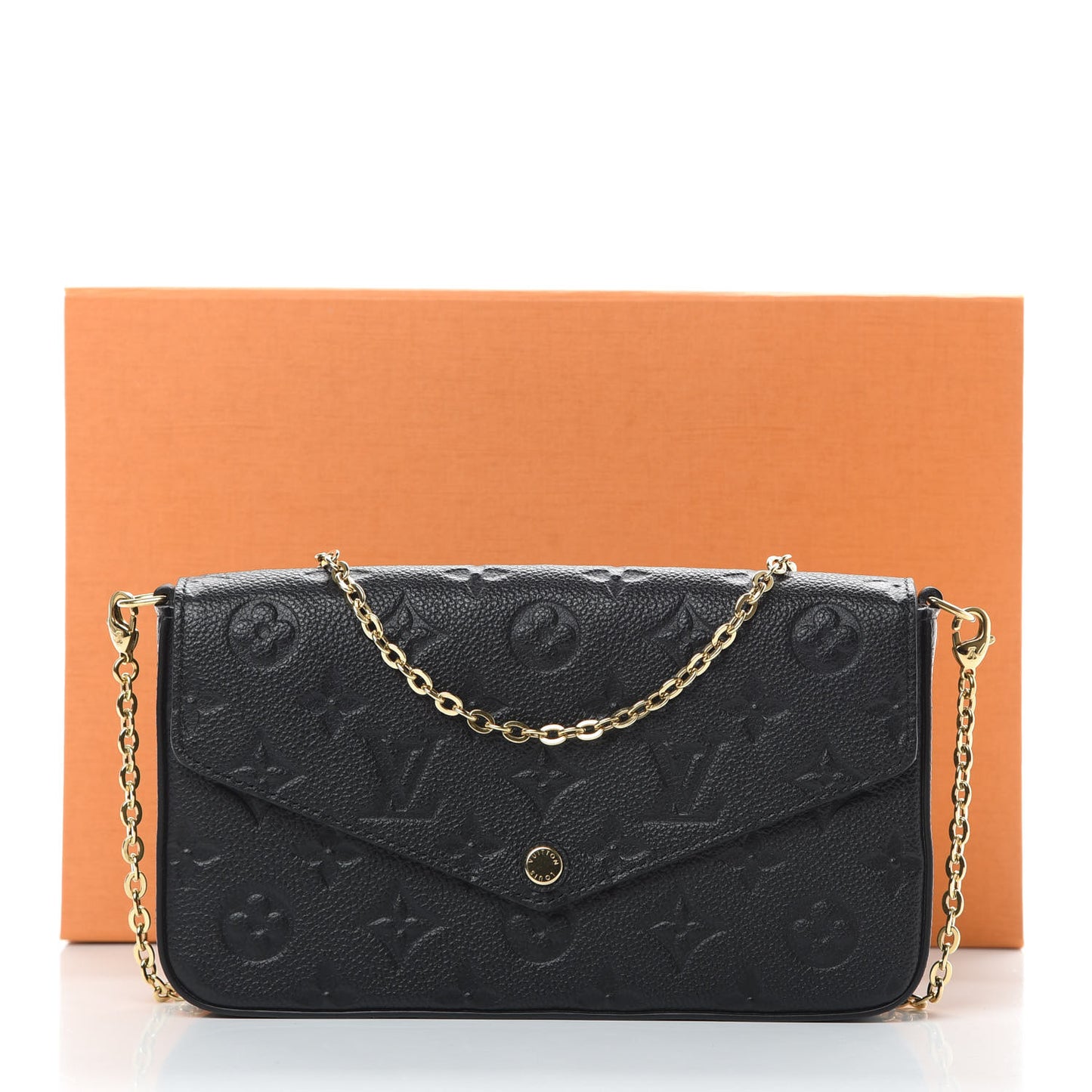 Empreinte Pochette Felicie Chain Wallet Black