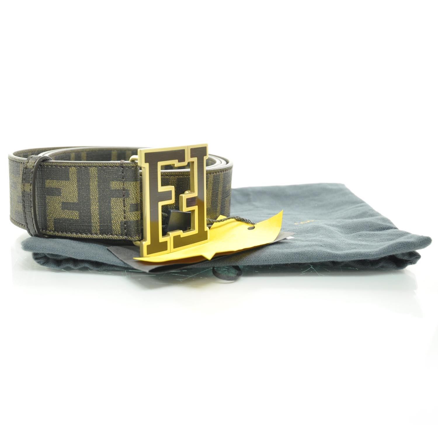 Fendi Zucca Spalmati FF Buckle Belt 115 46 Tobacco 4 of 6
