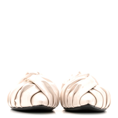 Givenchy Lambskin Show Twist Flat Mule Sandals 40 Ivory 3 of 12