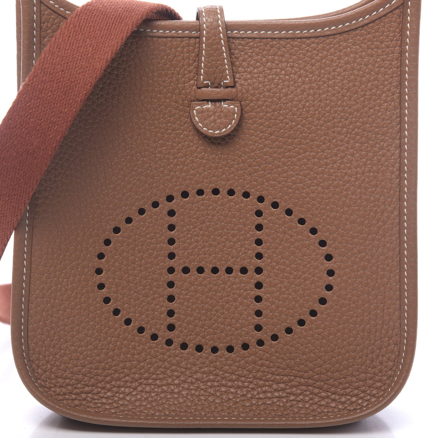 Hermes Taurillon Clemence Amazone Evelyne TPM Gold Cuivre 10 of 11