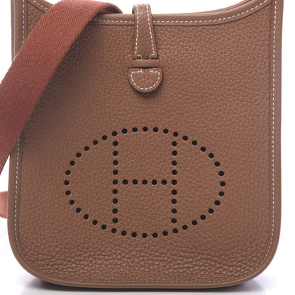 Hermes Taurillon Clemence Amazone Evelyne TPM Gold Cuivre 10 of 11
