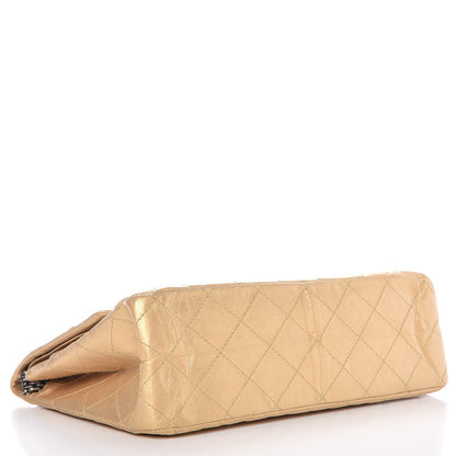 Chanel Aged Calfskin Quilted 2.55 Reissue 227 Flap Gold 6 of 10