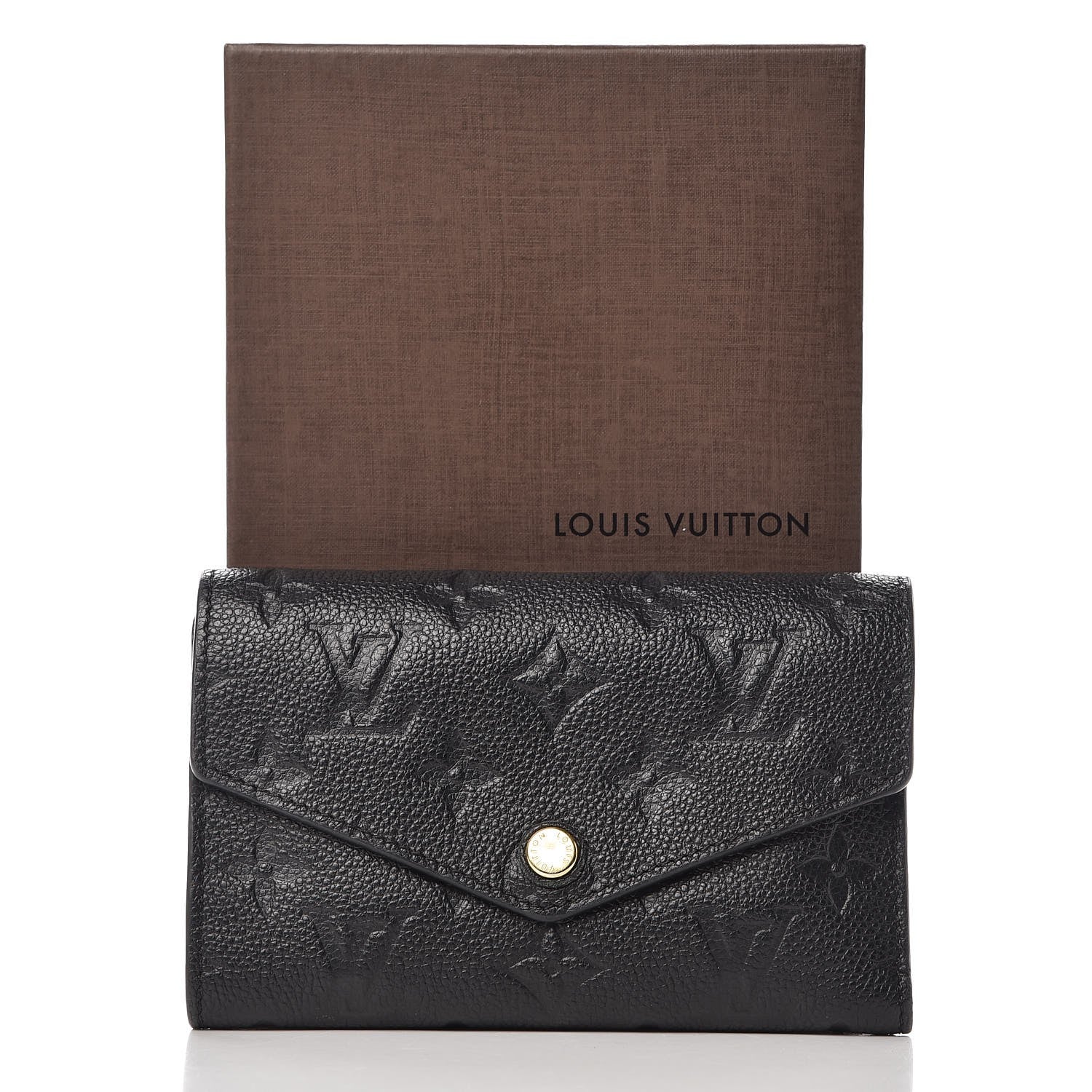 Louis Vuitton Empreinte Compact Curieuse Wallet Black 8 of 8