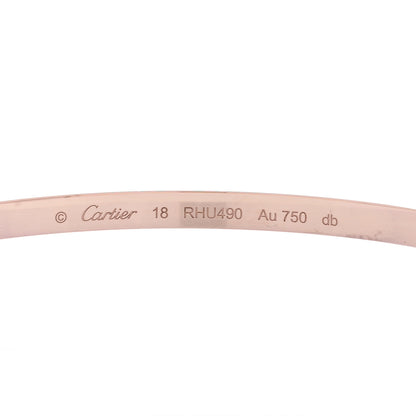 Cartier 18K Pink Gold Small LOVE Bracelet 18 3 of 8