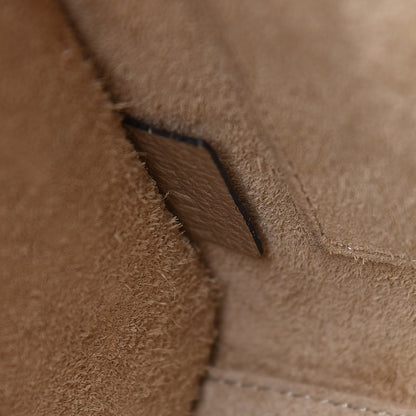 Celine Drummed Calfskin Nano Luggage Dune 7 of 15