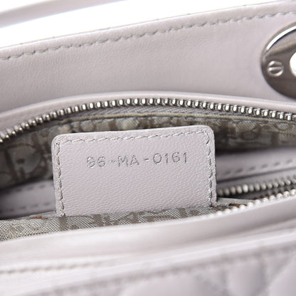 Christian Dior Lambskin Cannage Medium Lady Dior Grey 7 of 10