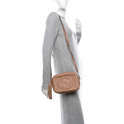Gucci Pebbled Calfskin Small Soho Disco Bag Camelia 2 of 10