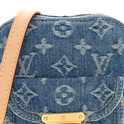 Louis Vuitton Denim Fairfax Pochette Blue 7 of 9