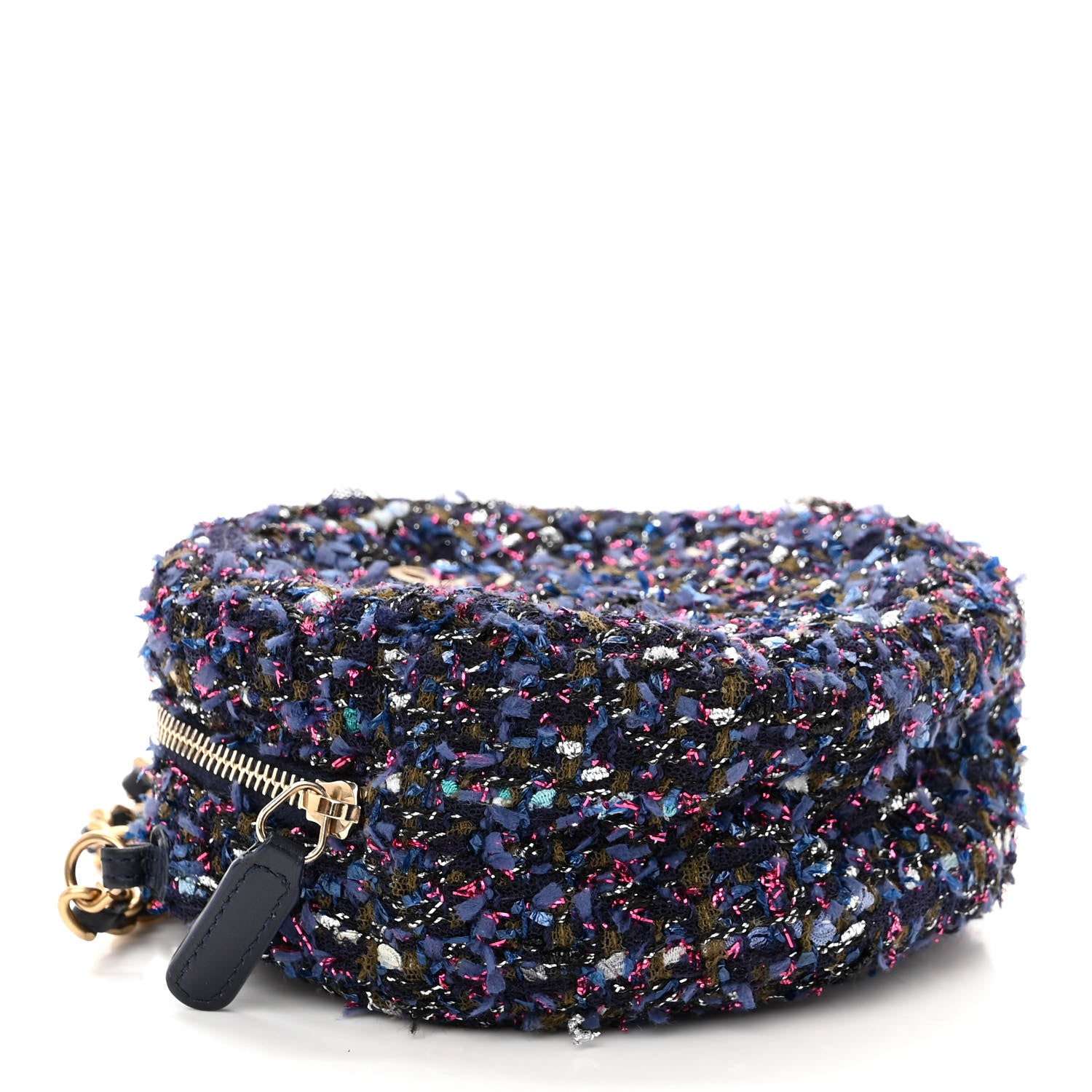 Chanel Tweed Round Clutch With Chain Multicolor 4 of 11