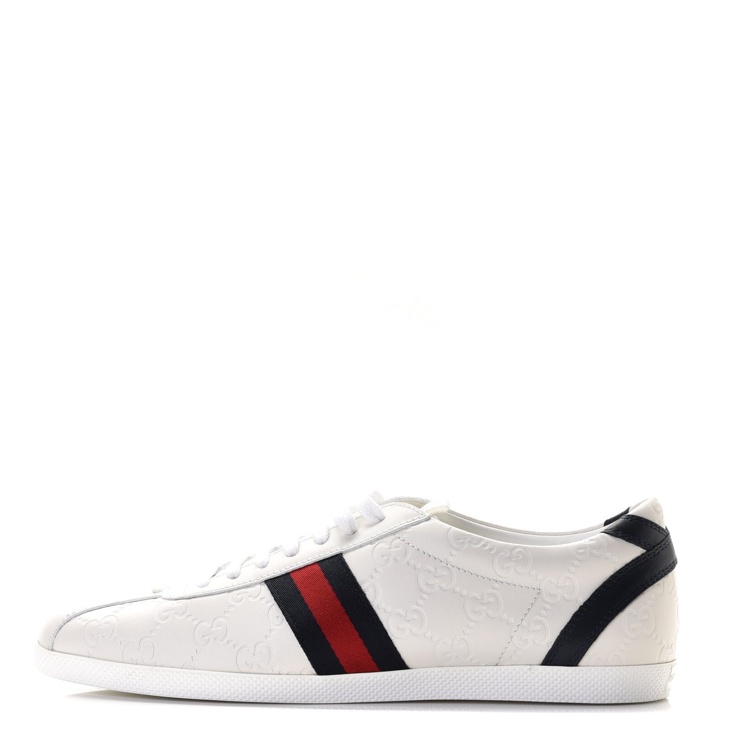 Guccissima Womens Web Sneakers 41 White