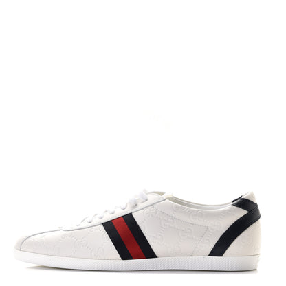 Gucci Guccissima Womens Web Sneakers 41 White 1 of 7