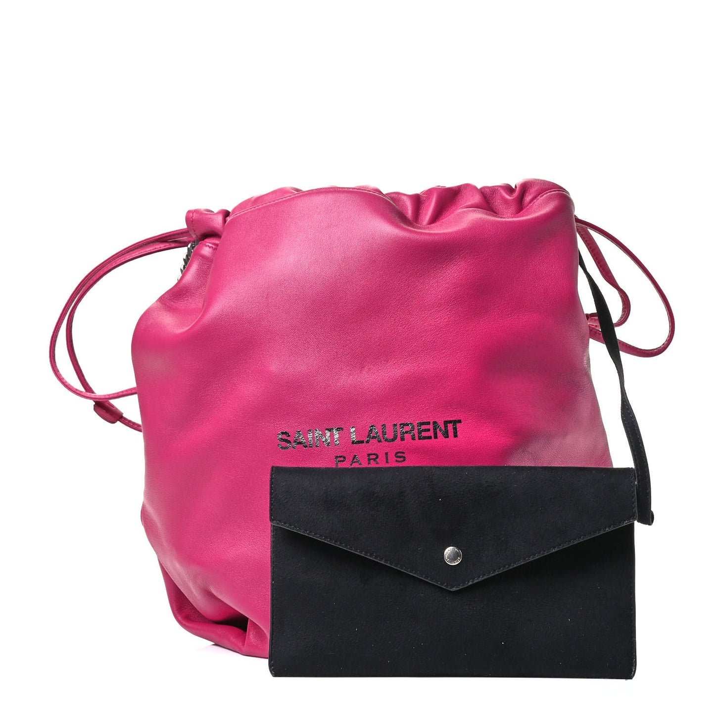 Lambskin Teddy Drawstring Bag Freesia