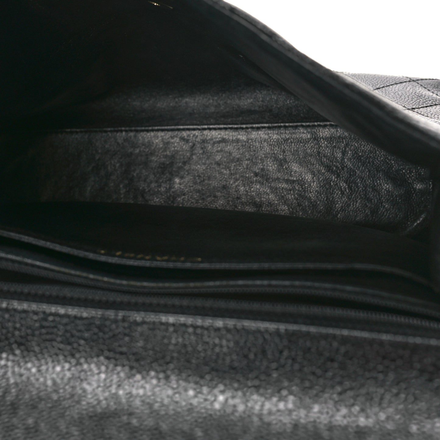 Caviar Quilted Jumbo Kelly Flap Black