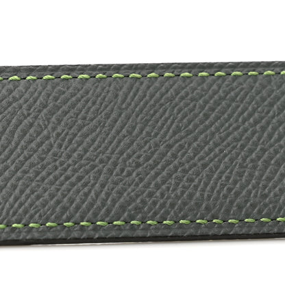 Hermes Epsom Reversible 32mm Belt Strap 85 34 Vert De Gris Vert Amande 7 of 7