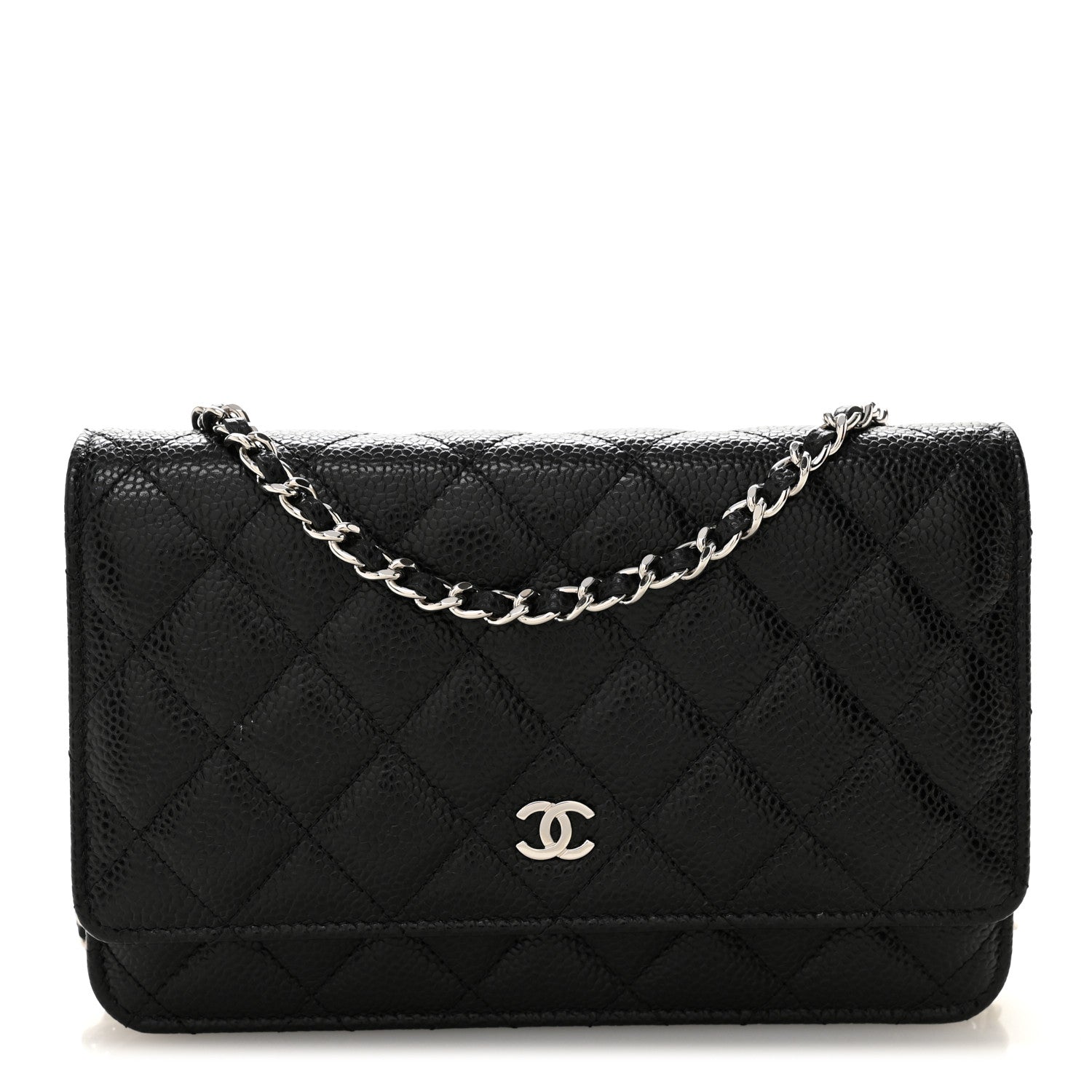 Chanel Caviar Quilted Wallet on Chain WOC Black 1 of 12