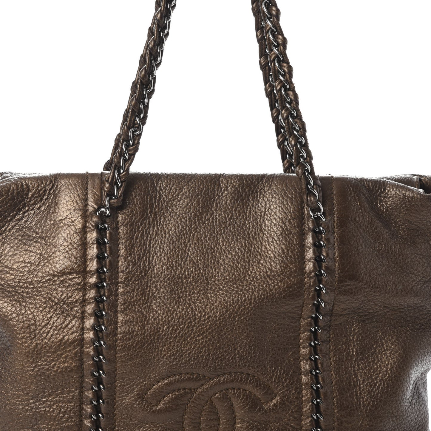 Deerskin Luxe Ligne Tote Khaki
