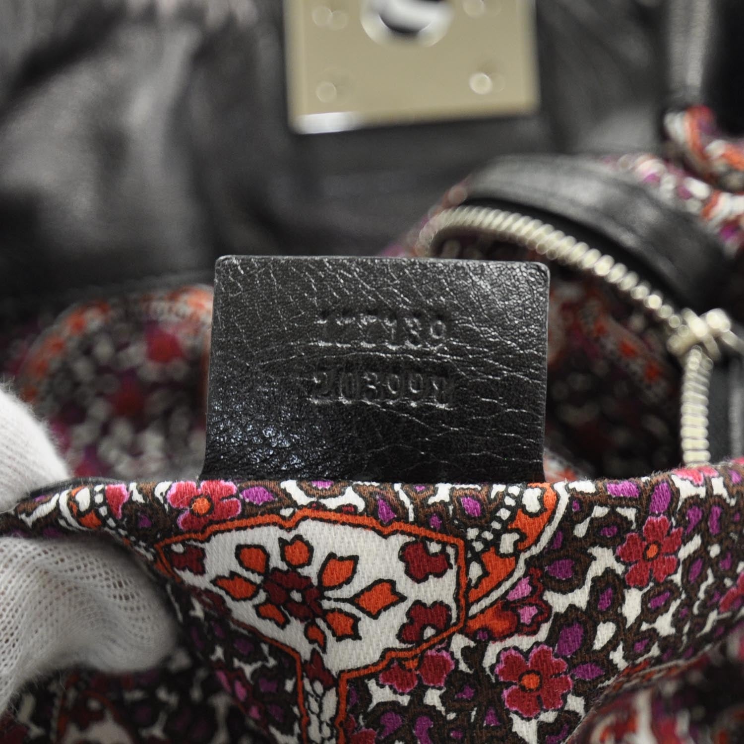 Gucci Calfskin Medium Indy Top Handle Hobo Black 9 of 9