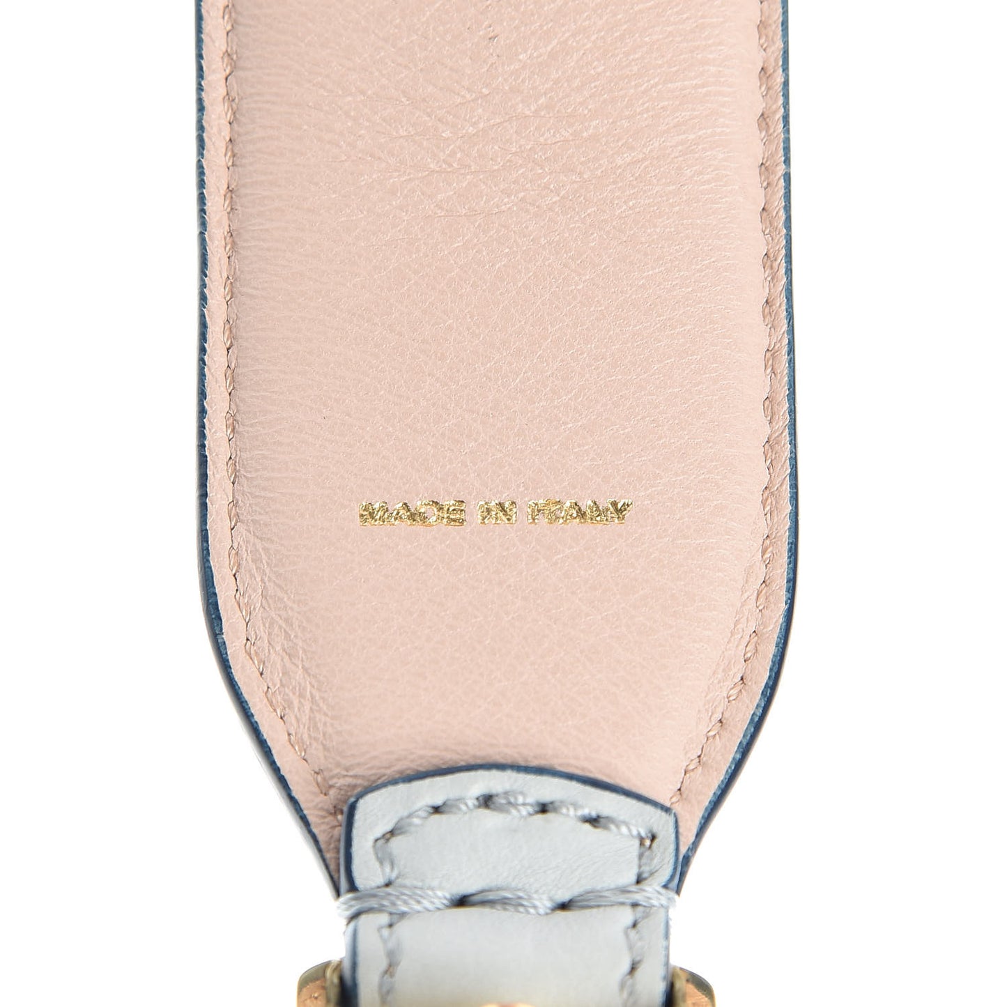 Vitello Dolce Plexiglass Bi-Color Studded Strap You Grigio Perla Plaster Multicolor