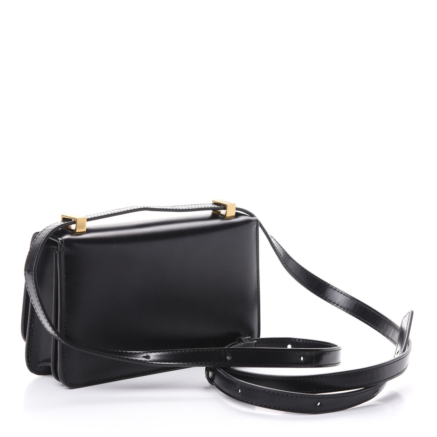 Spazzolato Calfskin Mini Classic BV Bag Black