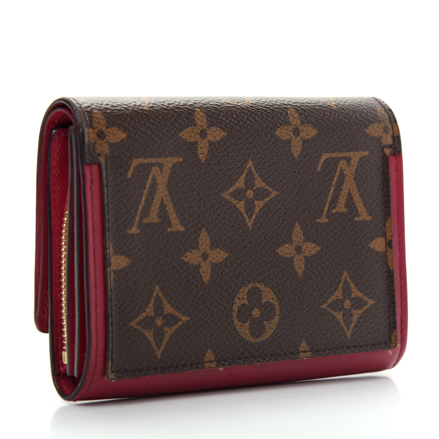 Louis Vuitton Monogram Flore Compact Wallet Fuchsia 3 of 6